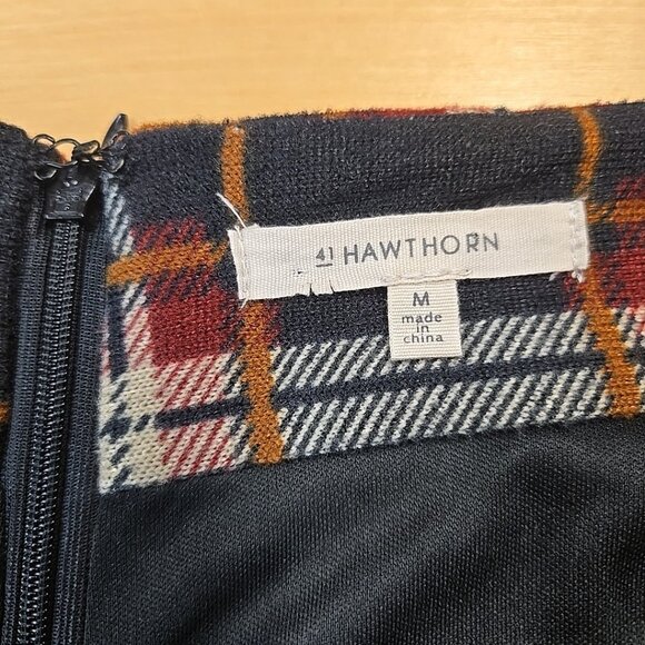 41 Hawthorn Skirt Womens Size Medium Plaid Lined Stretch - Picture 6 of 8